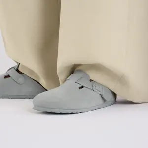 Clogs Birkenstock Boston Suede Leather image-4