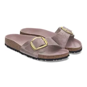 Oiled natural leather sandals for women Birkenstock Madrid Big Buckle image-2