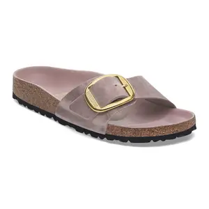 Oiled natural leather sandals for women Birkenstock Madrid Big Buckle image-1