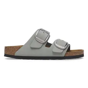 Leather sandals with a large buckle for women Birkenstock Arizona image-0
