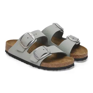 Leather sandals with a large buckle for women Birkenstock Arizona image-4