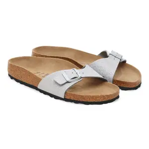 Sandaler Birkenstock Madrid BS Synthetik Shiny Glitter Silver (Étroit) image-4