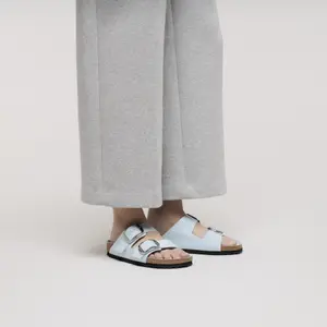 Natürliche Wildleder-Sandalen mit großer Schnalle Birkenstock Arizona image-5