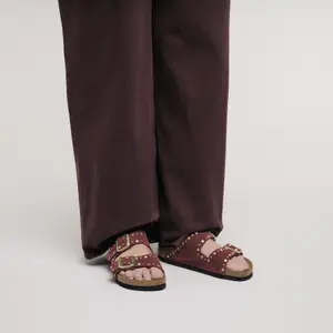 Damessandalen van suède leer Birkenstock Arizona Rivet image-5