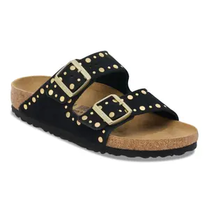Damessandalen van suède leer Birkenstock Arizona Rivet image-2