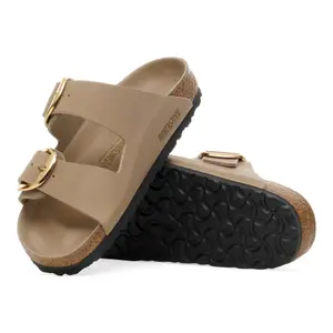 Leather sandals with a large buckle for women Birkenstock Arizona image-6