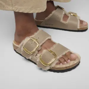 Women's slides Birkenstock Arizona Big Buckle Shearling image-4