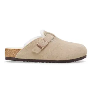 Zuecos de piel de ante para niño Birkenstock Boston Shearling image-0