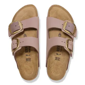 Leather sandals with a large buckle for women Birkenstock Arizona image-5