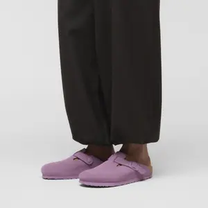 Tamancos de couro camurça Birkenstock Boston image-4