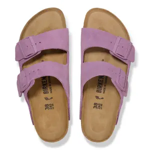 Suede leather sandals Birkenstock Arizona image-3