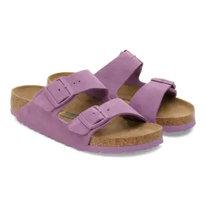 Suede leather sandals Birkenstock Arizona image-4