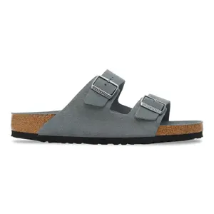 Zachte leren suède sandalen met flexibele zool Birkenstock Arizona image-0