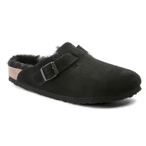 Clogs Birkenstock Boston Suede Leather image-1