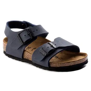 Chłopięce sandały ze skóry nubukowej Birkenstock New York Birko-Flor
