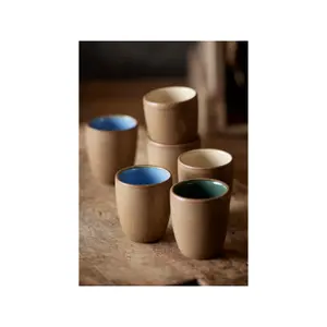 Filiżanka do espresso ze spodkiem Bitz Wood (x6) image-1