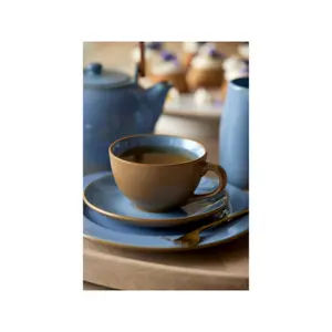 Tazza con piattino Bitz Wood image-3