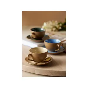 Tazza con piattino Bitz Wood image-4
