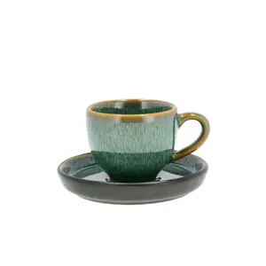 Tazza da caffè espresso con piattino Bitz image-0