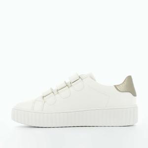 Træningssko til kvinder Vanessa Wu éclair blanches à détails serpent taupe image-4