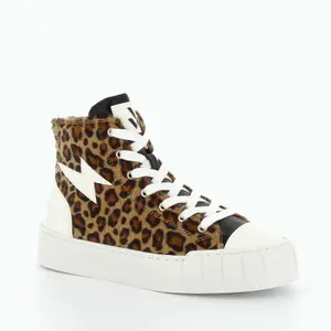Baskets femme Vanessa Wu éclair montantes léopard image-1