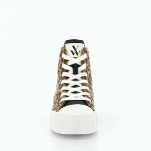 Baskets femme Vanessa Wu éclair montantes léopard image-4
