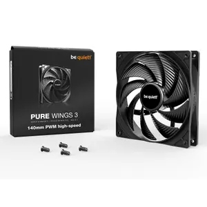 Be Quiet! High-Speed PC Case Fan Pure Wings 3 PWM image-1