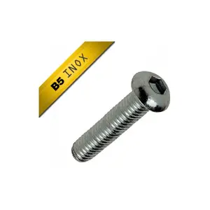 Bag of 10 stainless steel screws Black Bearing M5 x 25 TBHC image-0
