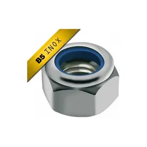 stainless steel nuts Black Bearing M4 Nylstop (x25) image-0