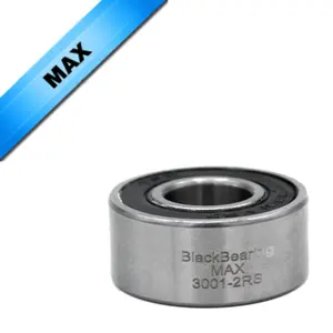 Roulement max Black Bearing MAX - 3001-2RS - 12 x 28 x 12 mm image-0