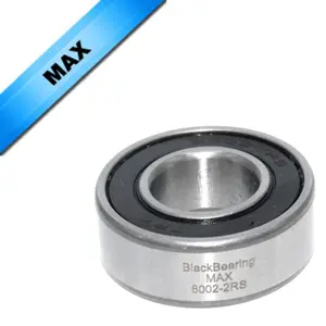 Bearing max Black Bearing MAX - 6002-2RS - 15 x 32 x 9 mm image-0