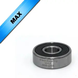 Max. Lager Black Bearing MAX - 608-2RS - 8 x 22 x 7 mm image-0