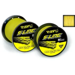 8-trådet fletning Black Cat S-Line 3000m