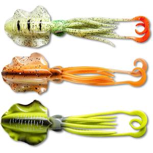 Leurre flotteur en U Calamar brille dans le noir Black Cat image-3