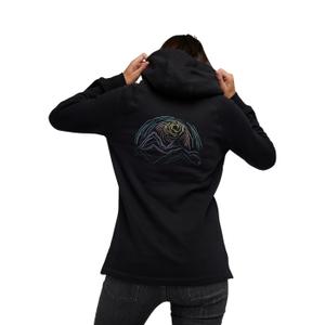Women's hooded sweatshirt Black Diamond Sunset Scribble image-2