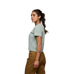 csíkos női póló Black Diamond BD Crop image-2