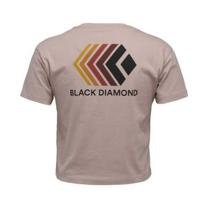 Dames-T-shirt Black Diamond Faded Crop image-3