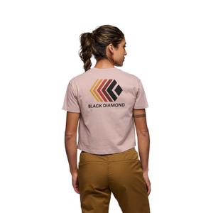 Dames-T-shirt Black Diamond Faded Crop image-4