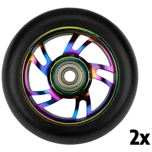 Black Dragon® Aluminium Spoke Freestyle Scooter Wheel