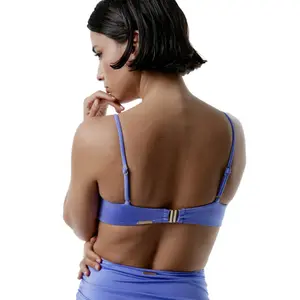 Sujetador de bikini balconette mujer Black Limba Glimmer image-1