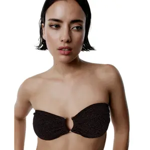Haut de maillot de bain bandeau femme Black Limba Nova image-0