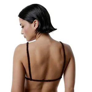 Top de bikini triangular feminino Black Limba Radiance image-1