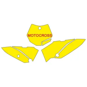 Motorcycle Stickers Number Plate Backgrounds Blackbird Racing KTM SX65 image-0