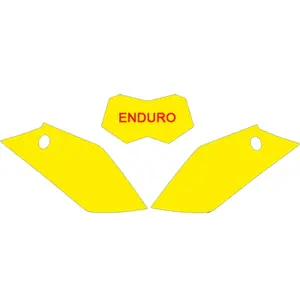 Motorcycle plate Blackbird Racing Gas Gas (x3) image-0