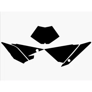 Motorcycle Stickers Number Plate Backgrounds Blackbird Racing Beta RR 2T/4T image-0