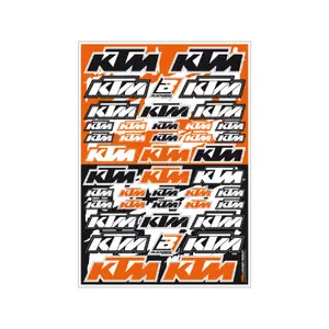 Motorcycle Decoration Kit PVC Sticker Sheet Blackbird Racing KTM image-0