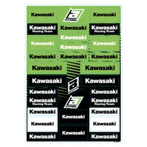 Kit decorazione moto con adesivi in PVC Blackbird Racing Kawasaki image-0