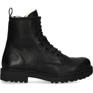 Furry lace-up boots for women Blackstone WL02