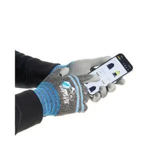 Cut-resistant PU Coated Touchscreen Gloves Level F Blaklader (x6) image-1