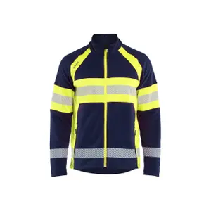 Chaqueta de trabajo con cremallera de micropolar alta visibilidad Blaklader image-0